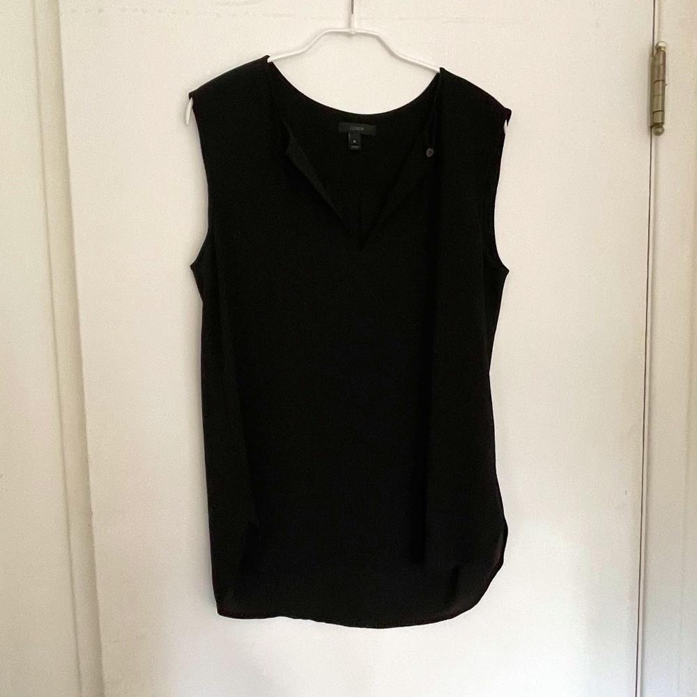 J Crew sleeveless blouse